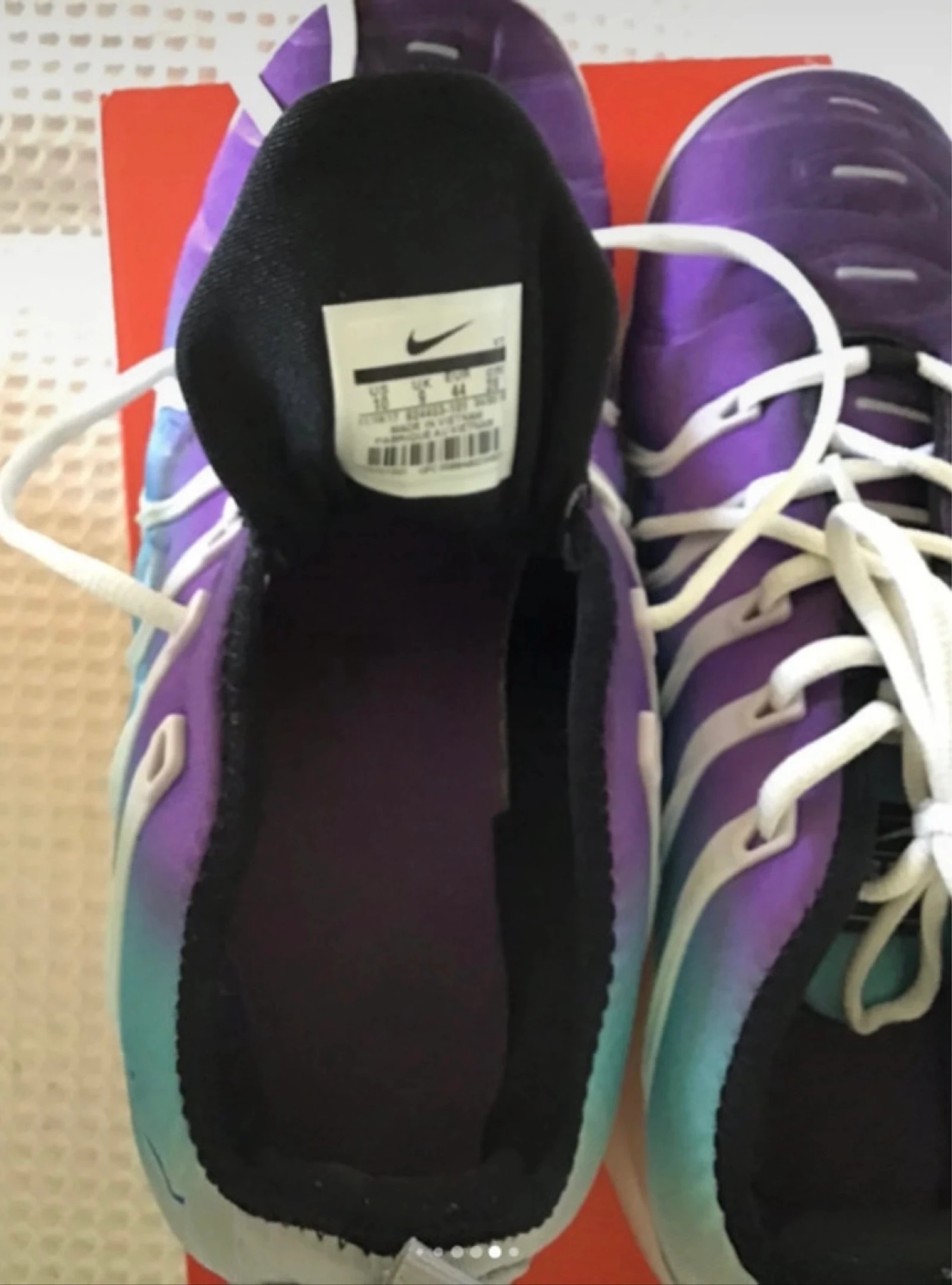 Jolie Nike Air Vapormax Plus – Dégradé Violet & Turquoise – T.44 – photo 9
